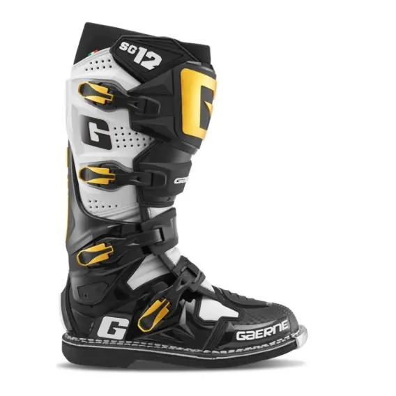 Cena promocyjna GAERNE BUTY CROSS/ENDURO MODEL SG-12 LUXE KOLOR CZARNY/BIAŁY/ZŁOTY ROZMIAR 44